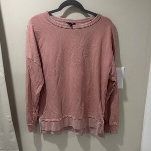 Buffalo David Bitton Dusty Rose Layered-Hem Pullover